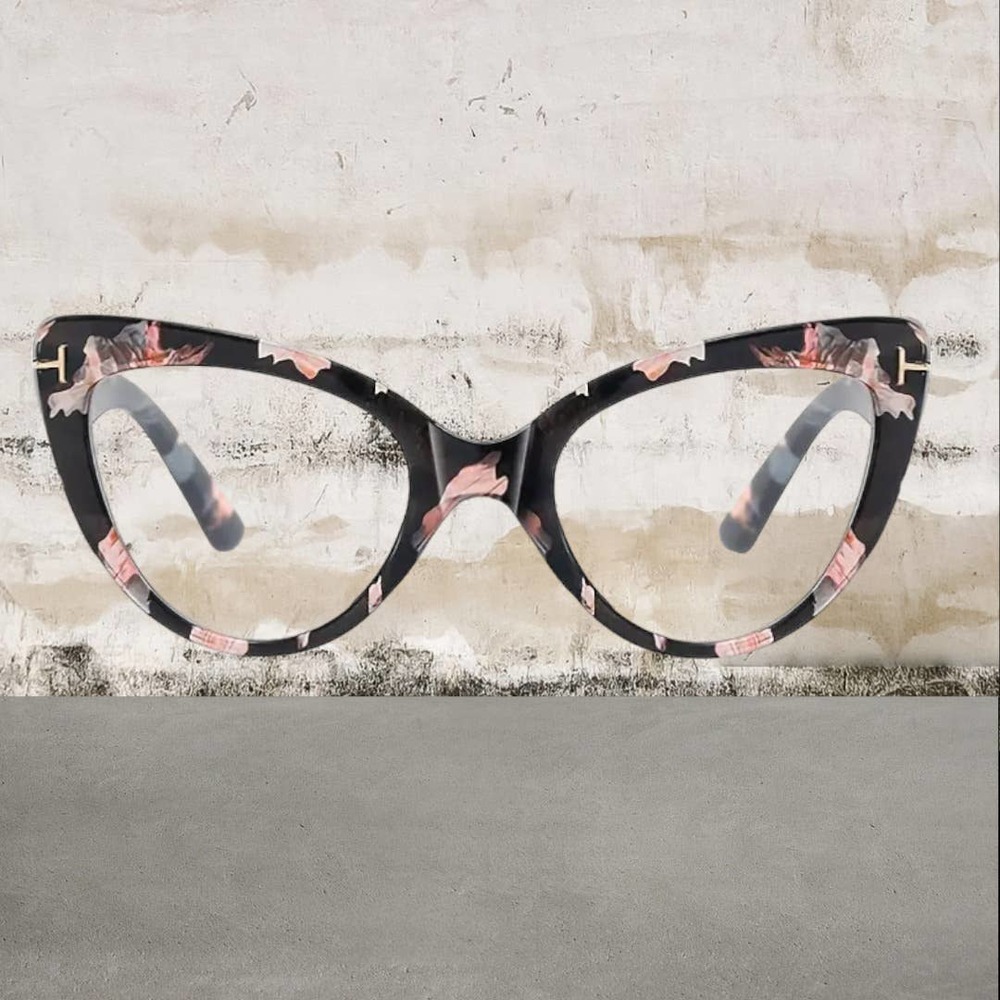 *NEW* Women's Cat-eye Over-Sized Reading & Blue Light Glasses - Picture 2 of 3